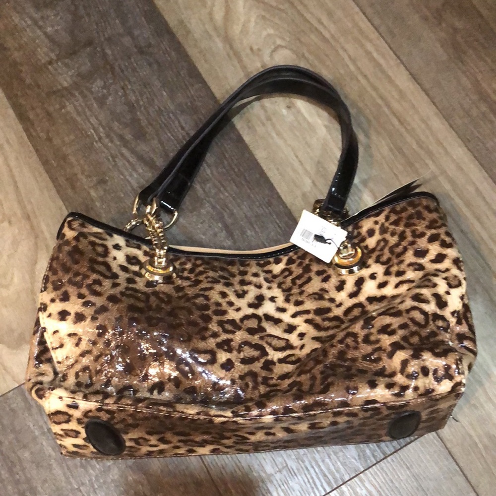 Lisa Fang leopard Print  Women's Bag NWT